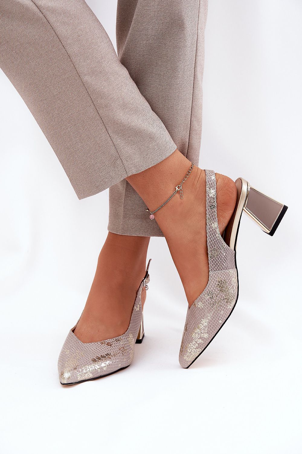  Sandały Model Vinceza 66733 Gold/Silver - Step in style 