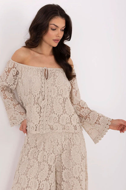   Bluzka Model MI-BZ-88500.79 Beige - Italy Moda 