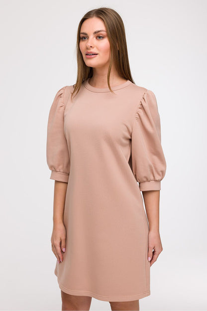  Sukienka Model B291 Mocca - BeWear 