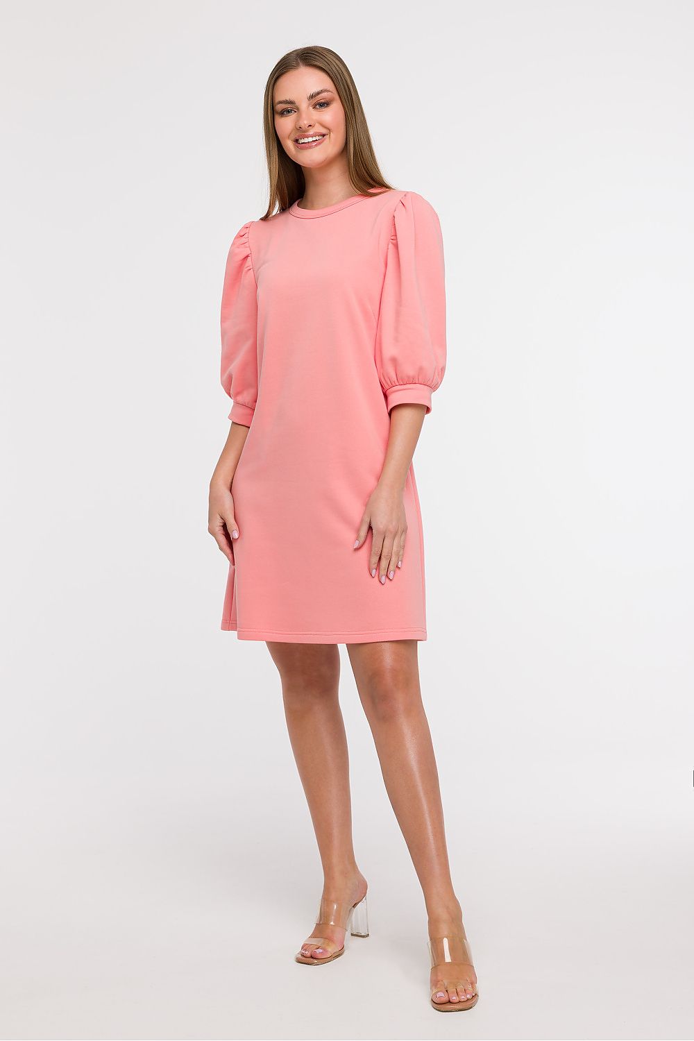  Sukienka Model B291 Coral - BeWear 