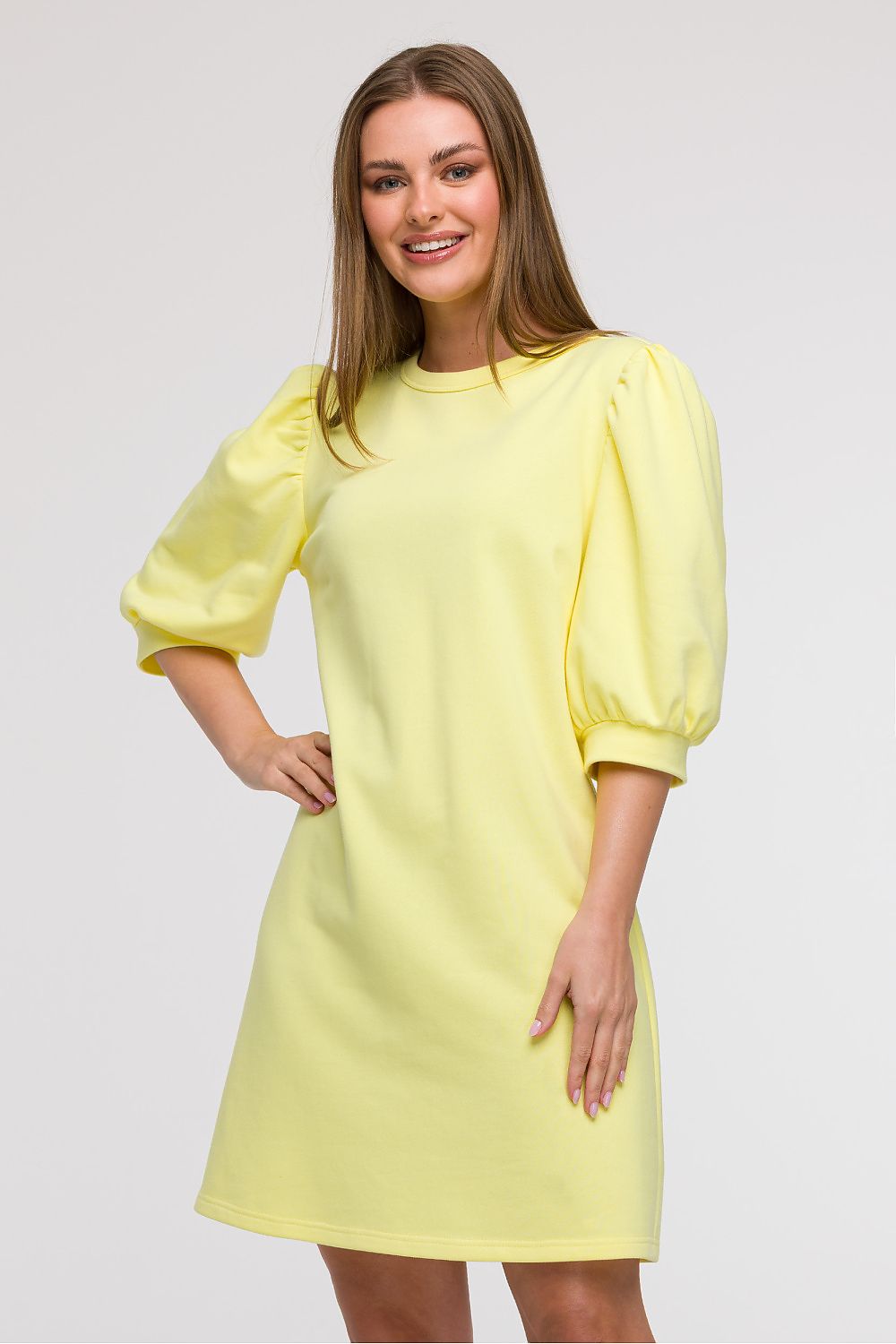  Sukienka Model B291 Cytryna - BeWear 