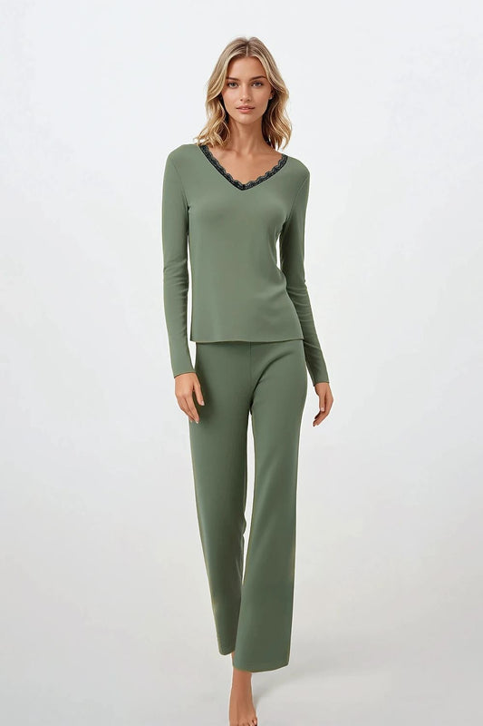  Piżama Damska Model Emerald Dreams 223365 Green - Momenti Per Me 