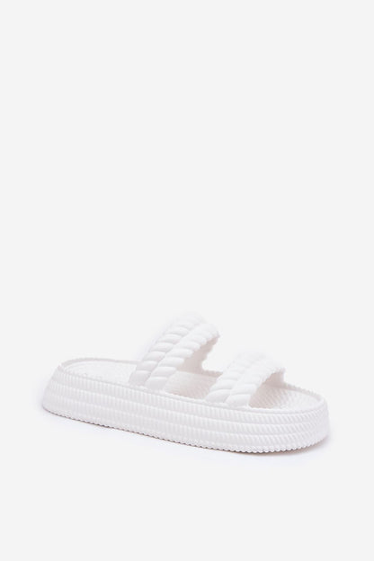  Sandał Klapki Model S.Barski ZK51-001 White - Step in style 