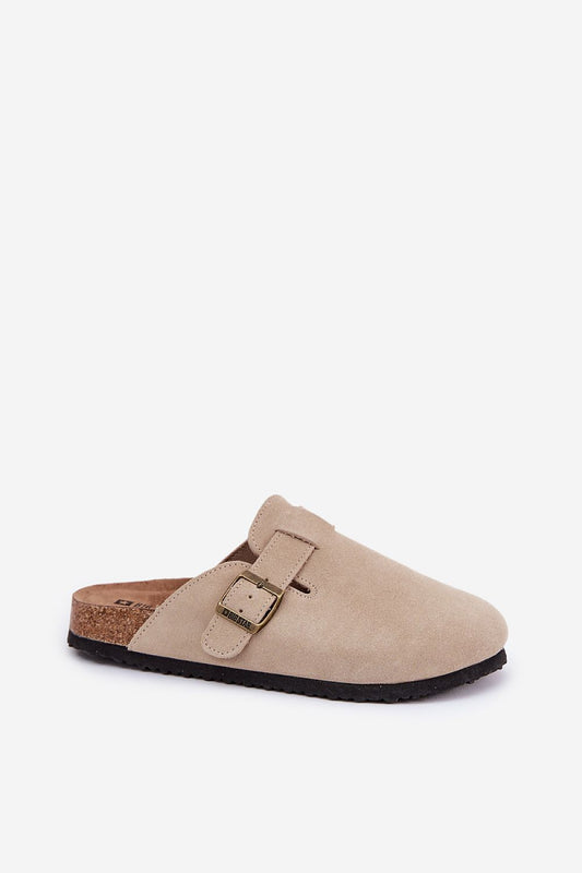  Sandał Klapki Model Big Star RR274A385 Beige - Step in style 