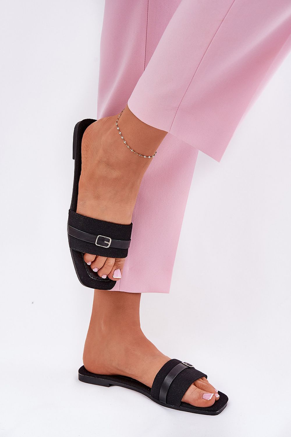  Sandał Klapki Model Zilina N75-60 Black - Step in style 