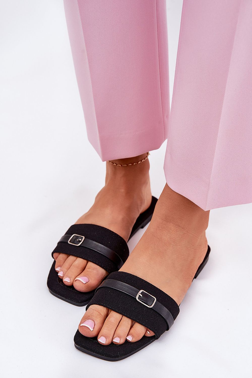  Sandał Klapki Model Zilina N75-60 Black - Step in style 