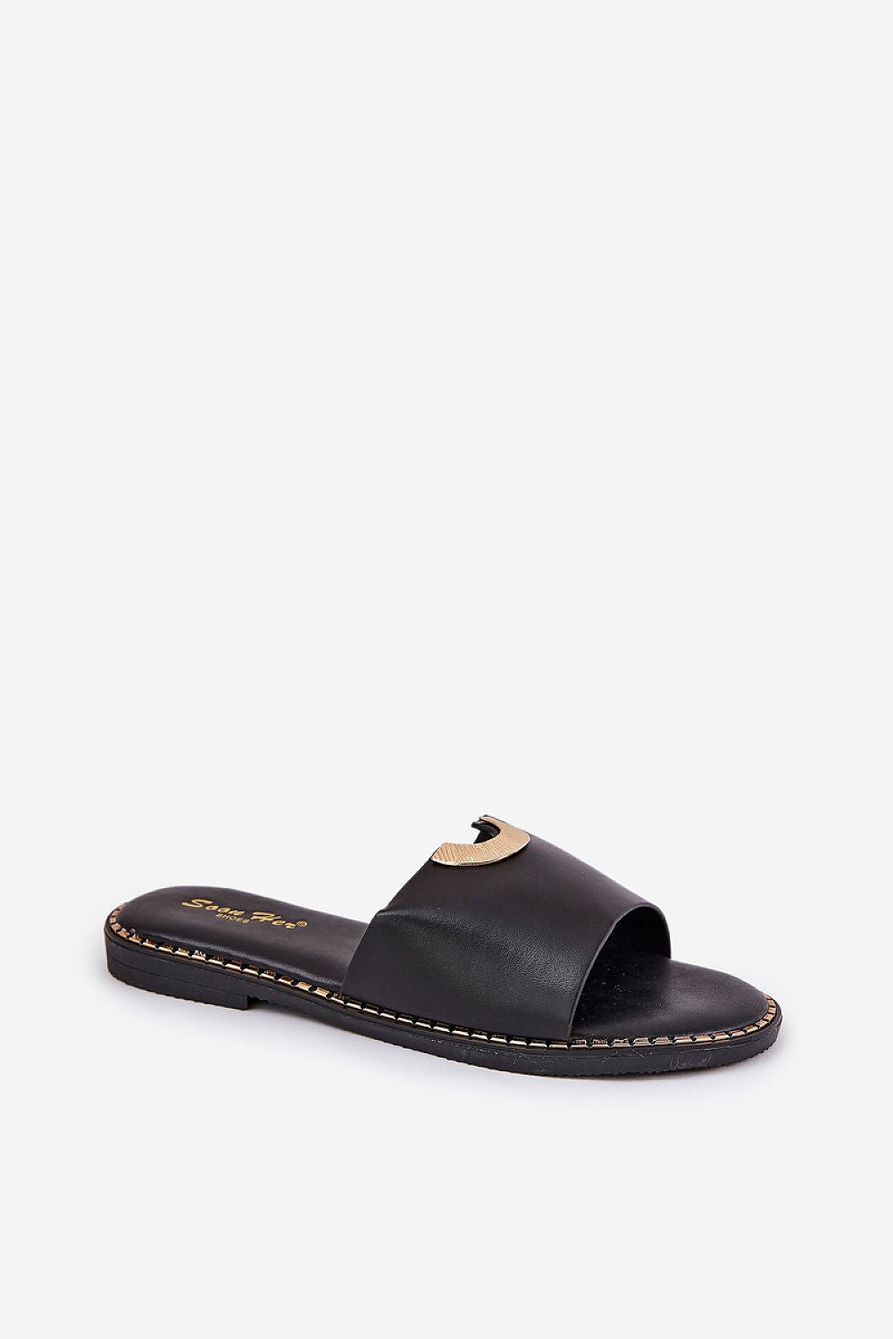  Sandał Klapki Model Mevith HXD-25 Black - Step in style 