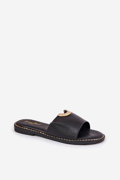  Sandał Klapki Model Mevith HXD-25 Black - Step in style 