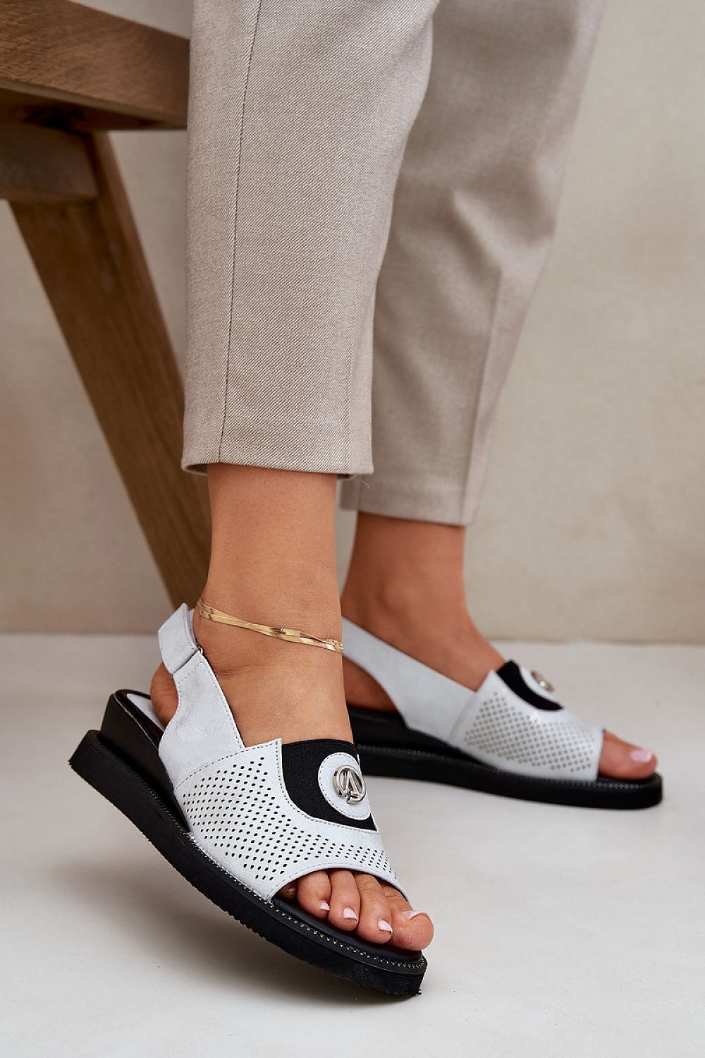  Sandały Model Isnnoria RMR2267-2 Silver - Step in style 