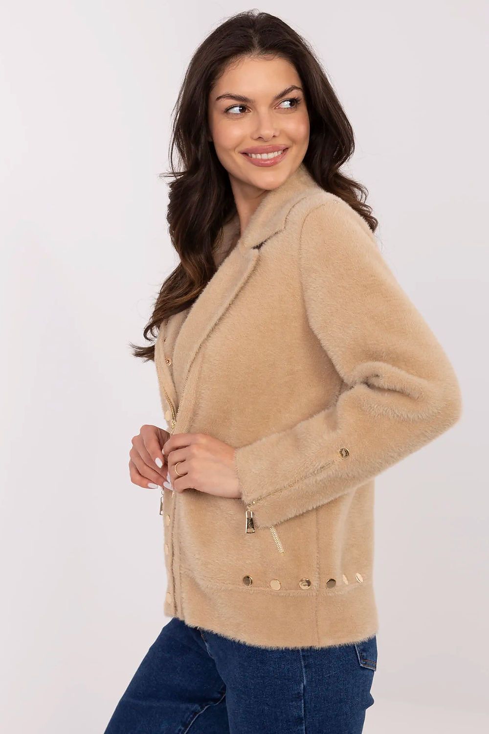   Kurtka Damska Model MBM-KR-L176.87 Beige - MBM 