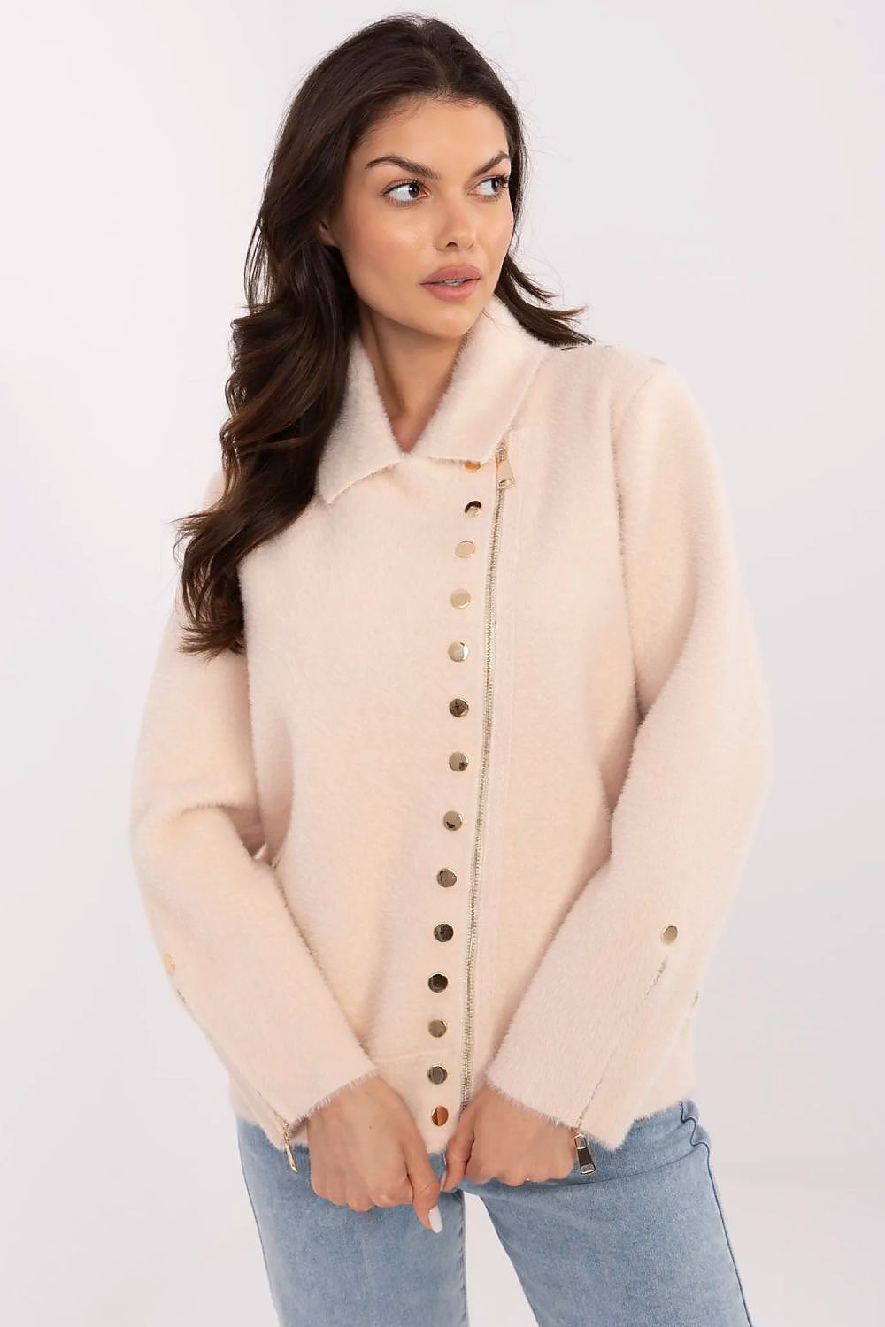   Kurtka Damska Model MBM-KR-L176.87 Light Beige - MBM 