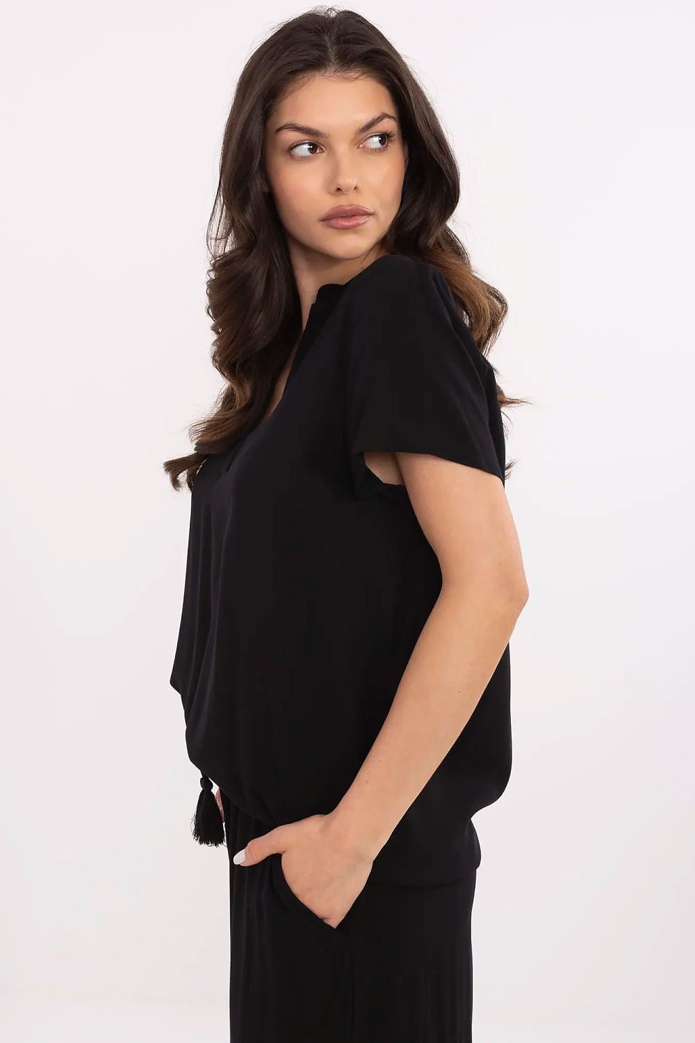   Bluzka Model D73761M11173A Black - Sublevel 
