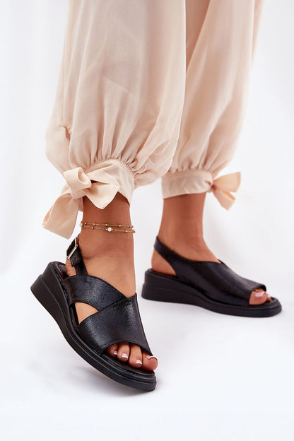  Sandały Model Quilara ASA266-9 Black - Step in style 