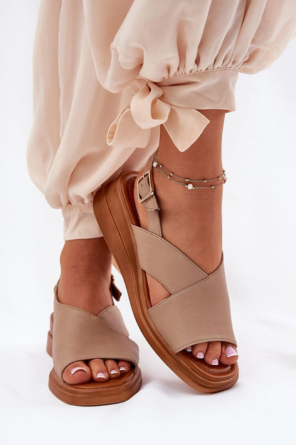  Sandały Model Quilara ASA266-9 Beige - Step in style 