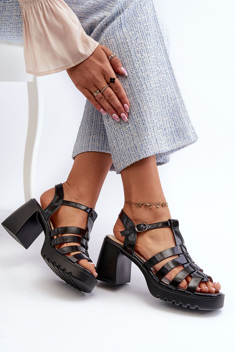  Sandały Model Vinceza 66621 Black - Step in style 