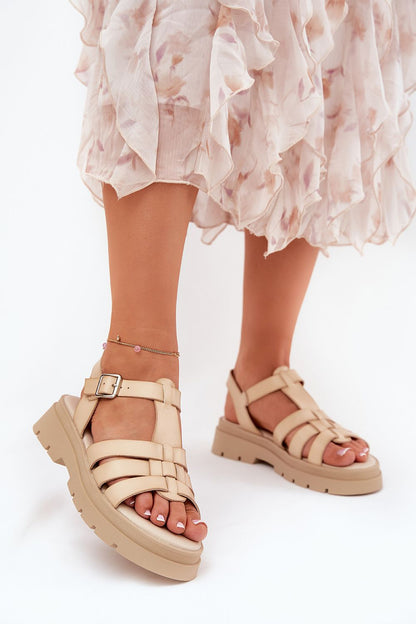  Sandały Model Nendales 5203 Beige - Step in style 