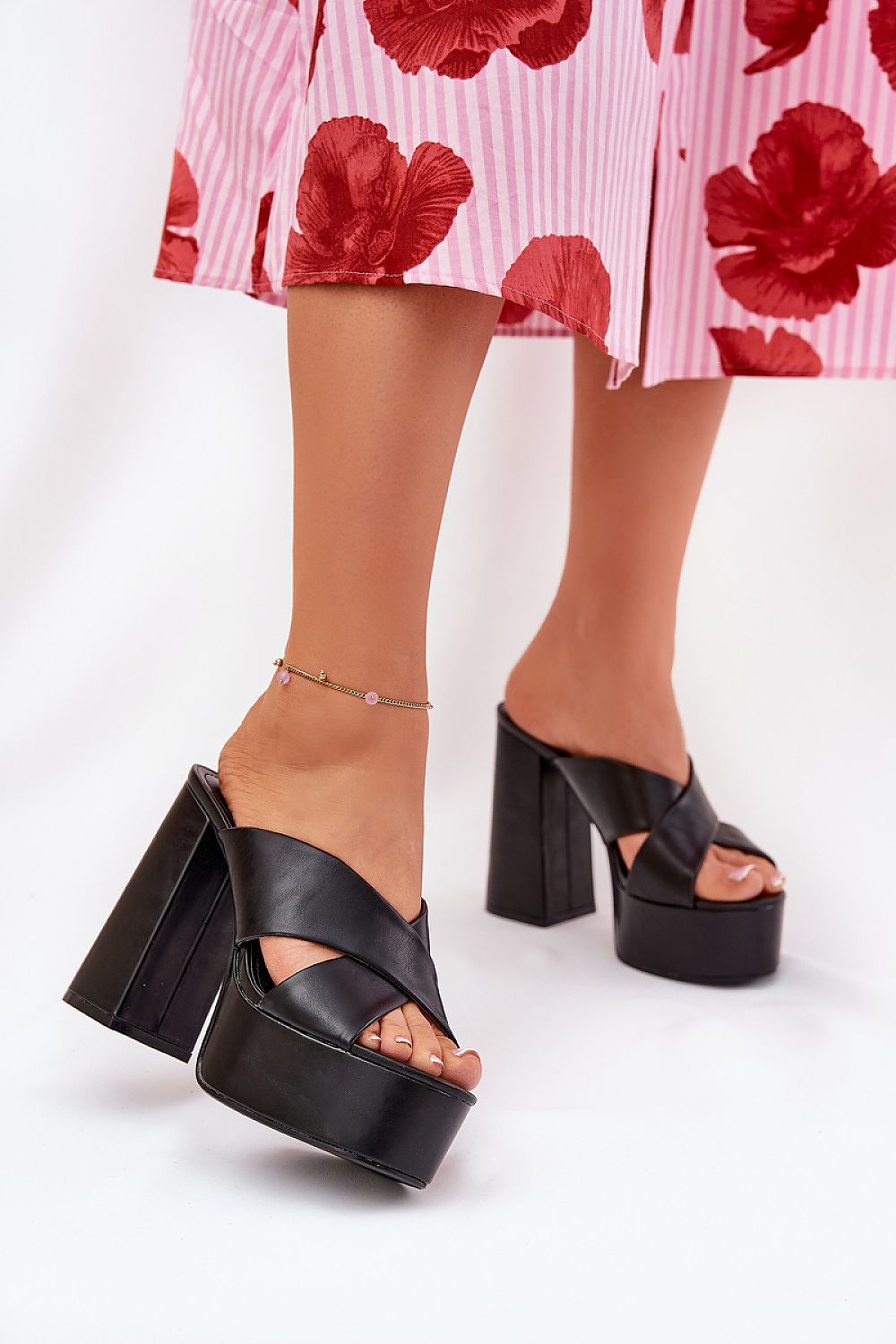  Sandał Klapki Model Lenobos 6874 Black - Step in style 