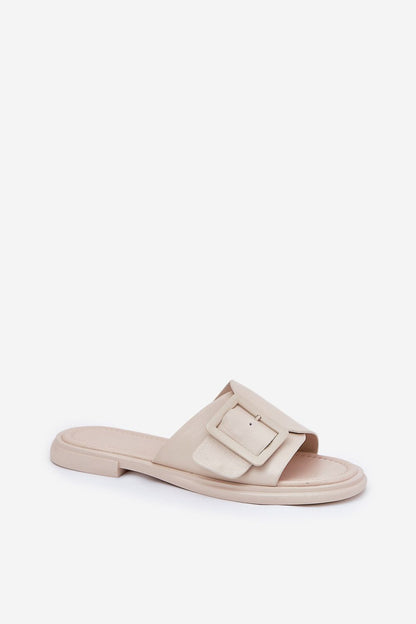  Sandał Klapki Model DA SJ2302-01 Beige - Step in style 