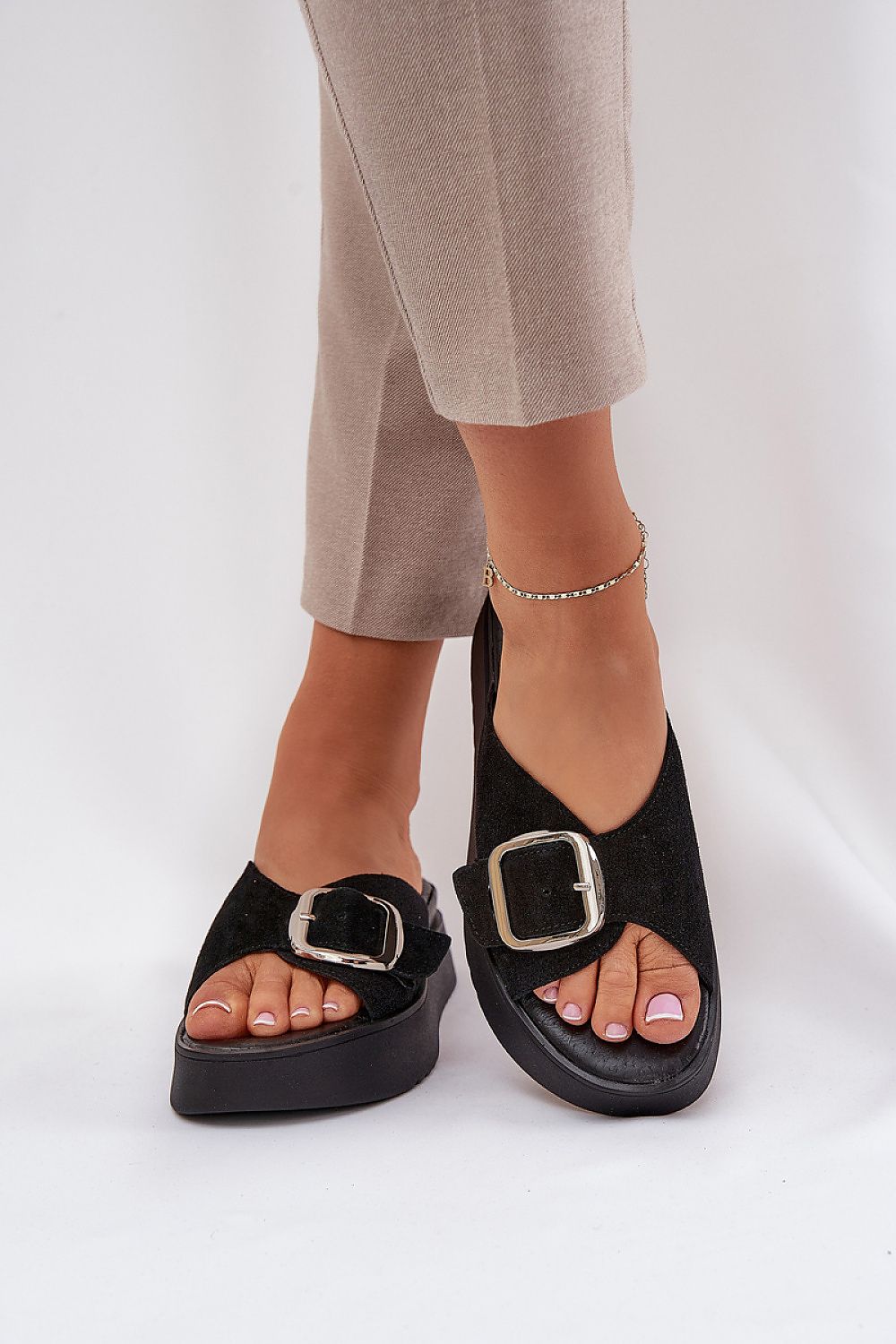  Sandał Klapki Model Zazoo 3019 Black - Step in style 