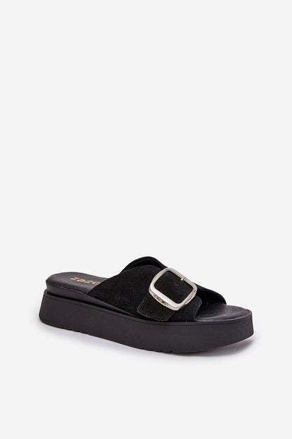  Sandał Klapki Model Zazoo 3019 Black - Step in style 