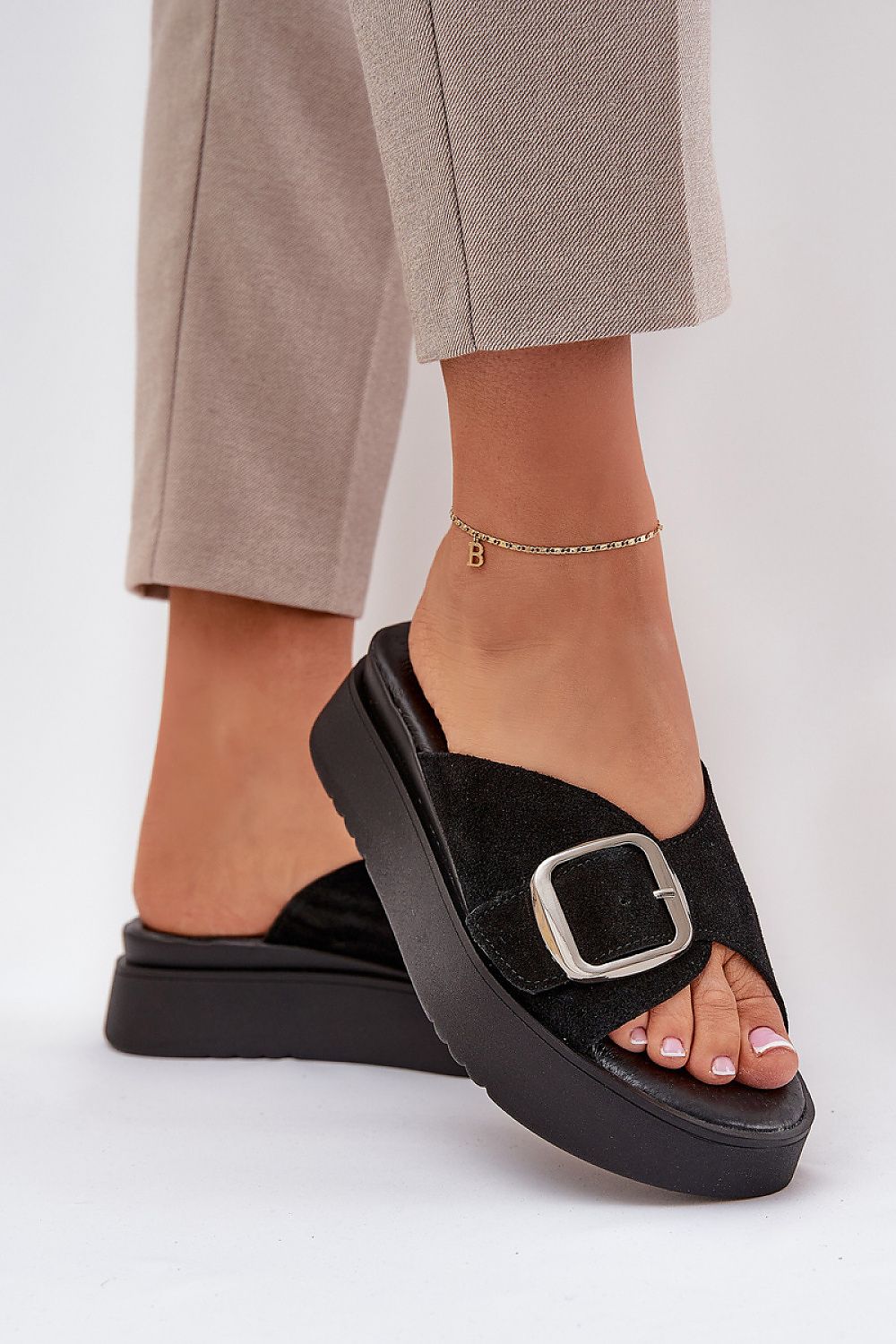  Sandał Klapki Model Zazoo 3019 Black - Step in style 