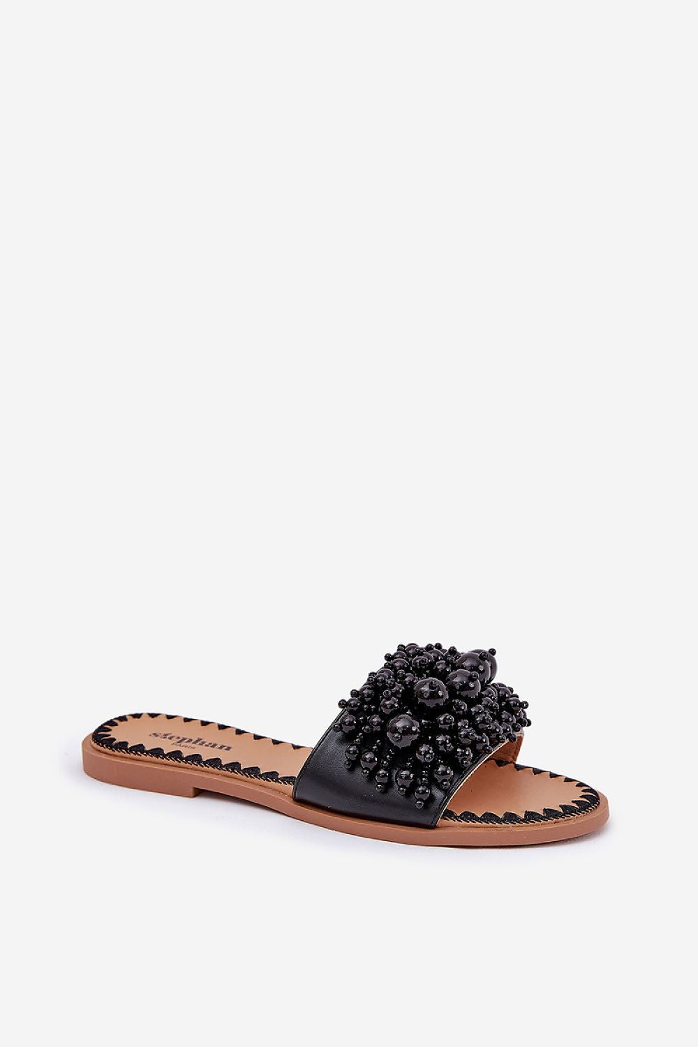  Sandał Klapki Model Aricca QQ-224 Black - Step in style 