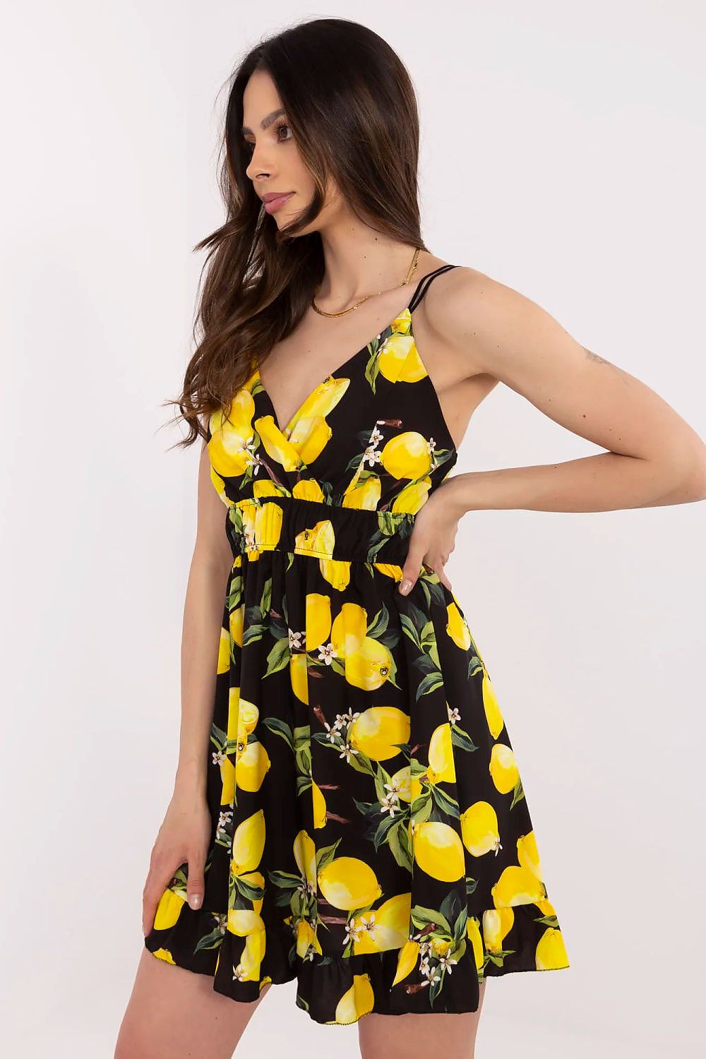  Sukienka Model MI-SK-22099.76 Black/Yellow - Italy Moda 