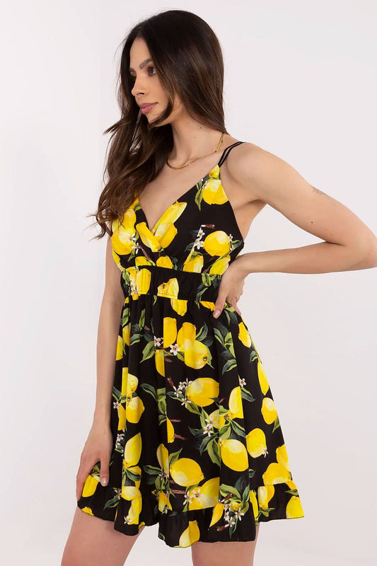 Sukienka Model MI-SK-22099.76 Black/Yellow - Italy Moda 