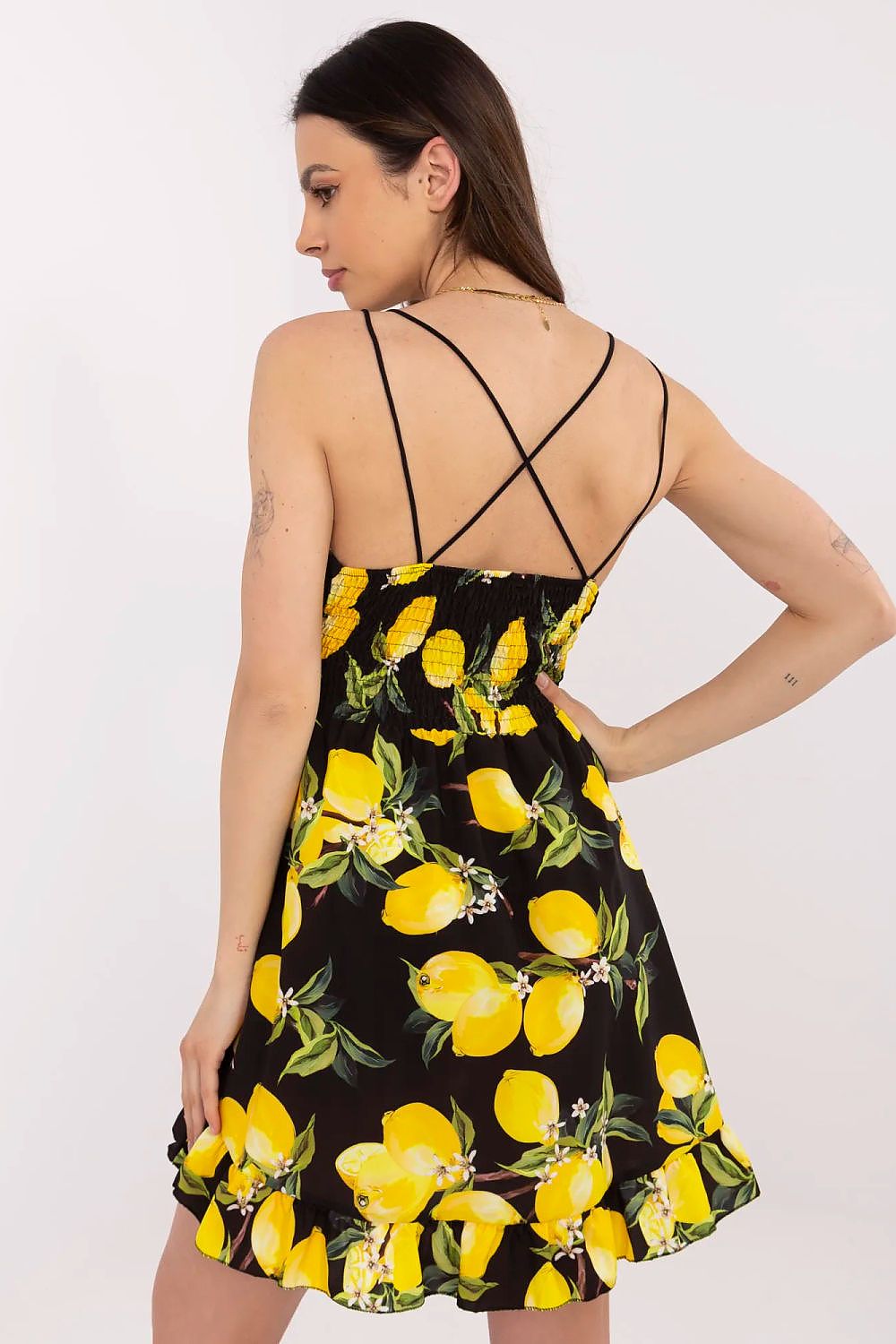  Sukienka Model MI-SK-22099.76 Black/Yellow - Italy Moda 