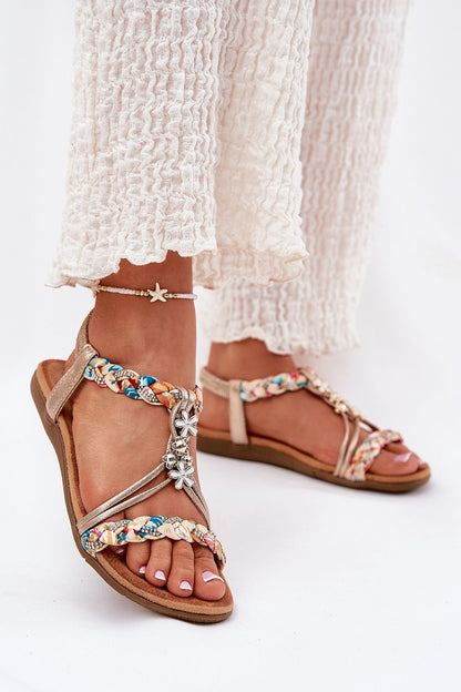  Sandały Model Artiker 54C1323 Gold - Step in style 