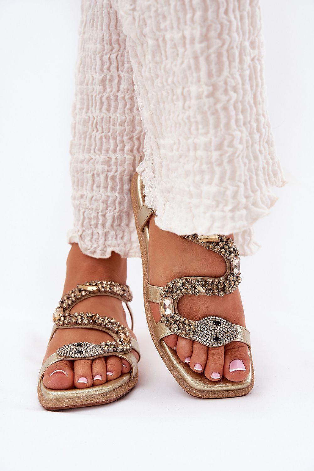  Sandały Model Artiker 56C1362 Gold - Step in style 