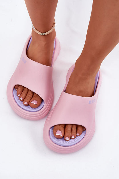  Sandał Klapki Model Big Star RR274A587 Pink - Step in style 