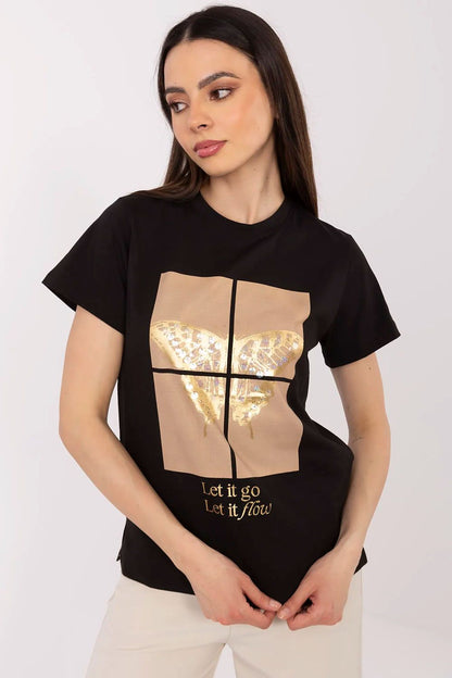   Tshirt Damski Model CLM-TS-1704.85 Black - Factory Price 
