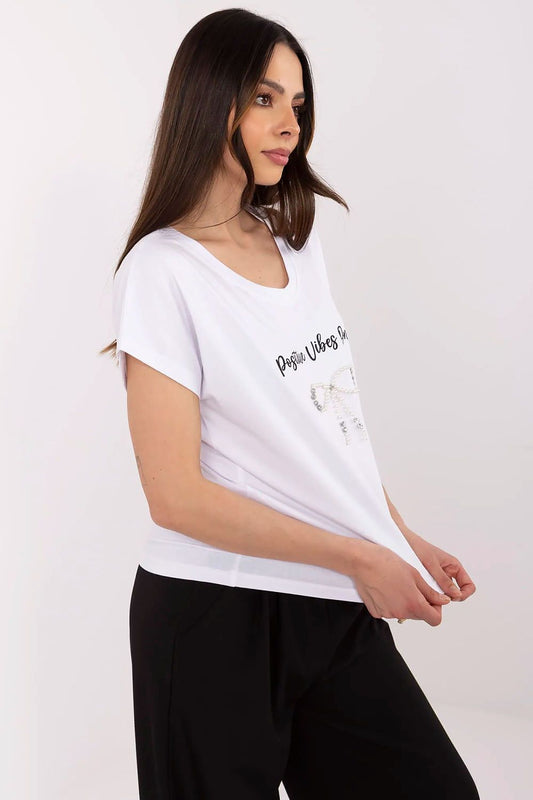   Tshirt Damski Model CLM-TS-1727.90 White - Factory Price 