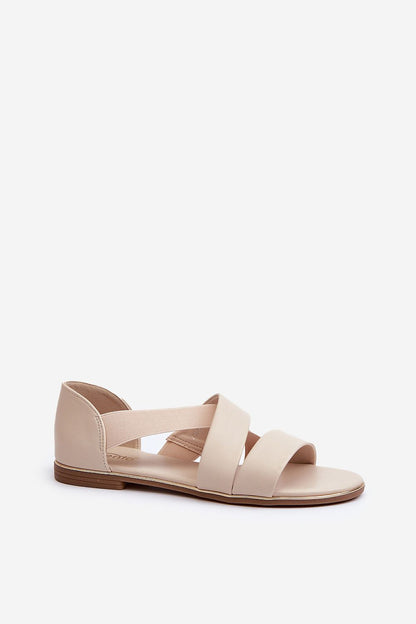  Sandały Model Apulia 21SD35-3882 Beige - Step in style 