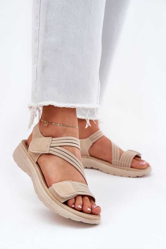  Sandały Model Hallriva 25SD02-8875 Beige - Step in style 