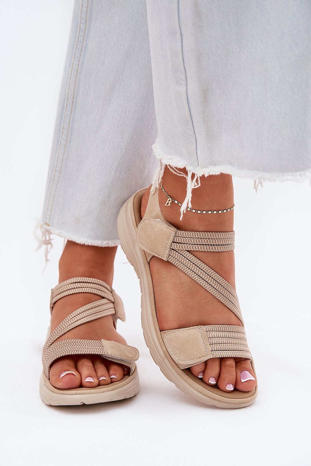  Sandały Model Hallriva 25SD02-8875 Beige - Step in style 