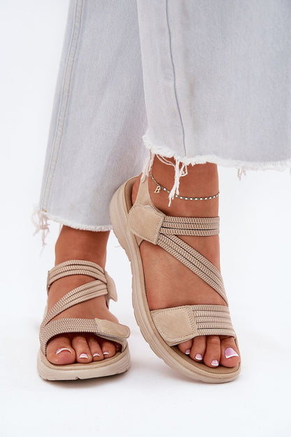  Sandały Model Hallriva 25SD02-8875 Beige - Step in style 