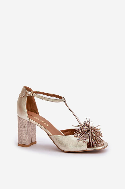  Sandały Model Laura Messi 2758 Gold - Step in style 
