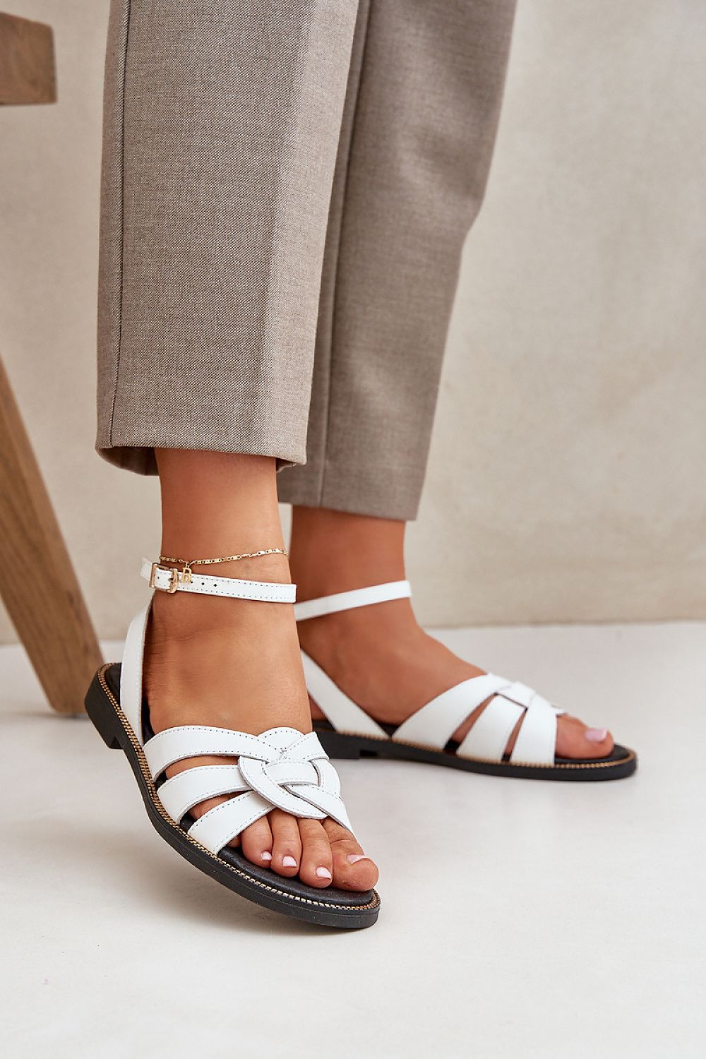  Sandały Model Zazoo 3688 White - Step in style 