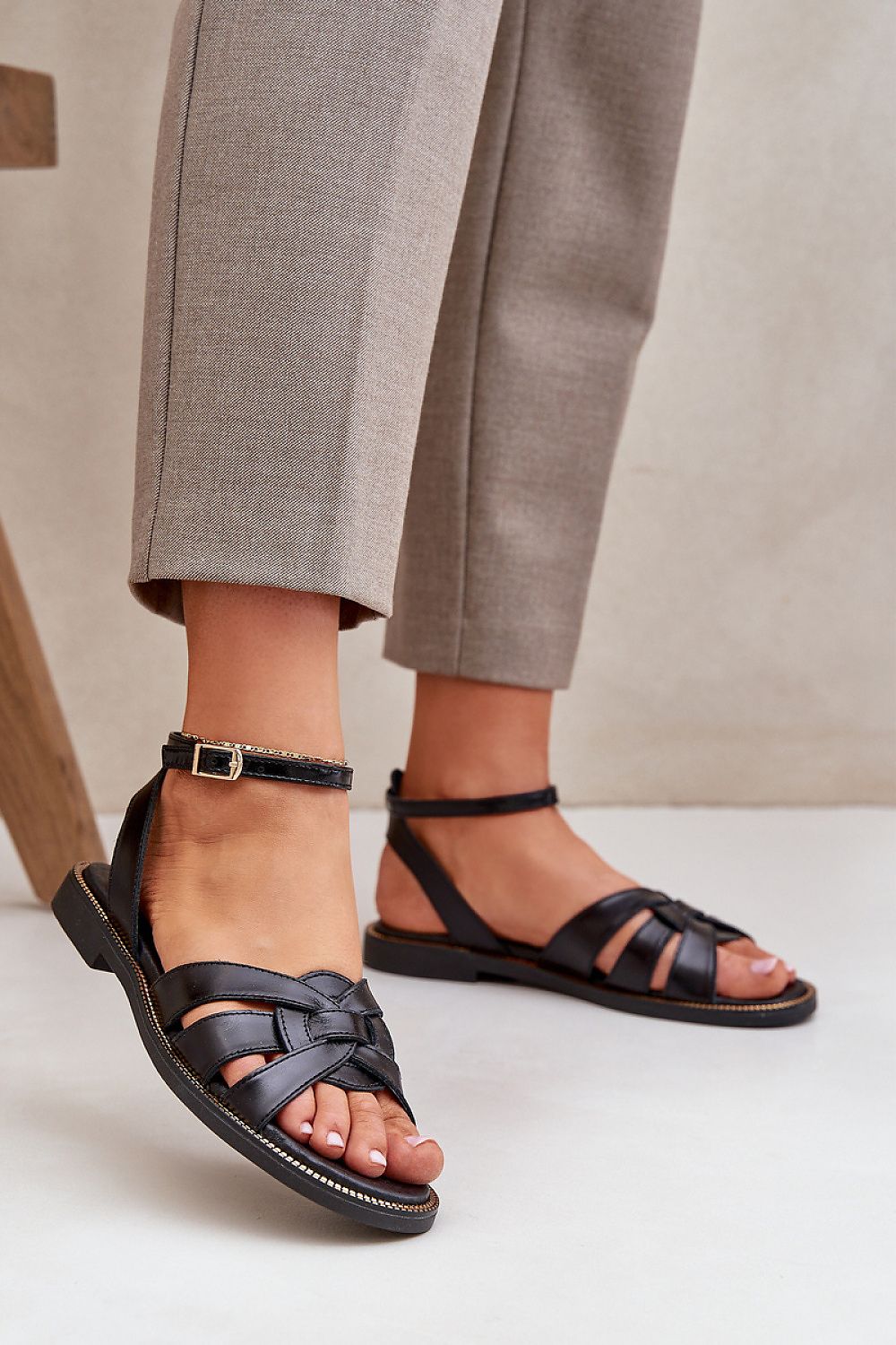  Sandały Model Zazoo 3688 Black - Step in style 