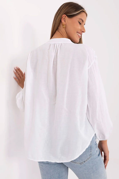   Bluzka Model TW-KS-BI-3145.67 White - Och Bella 