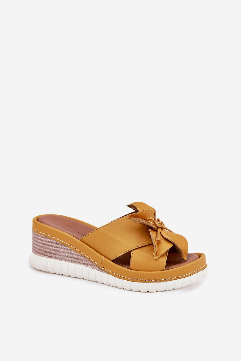  Sandał Klapki Model Artiker 52C0504 Yellow - Step in style 