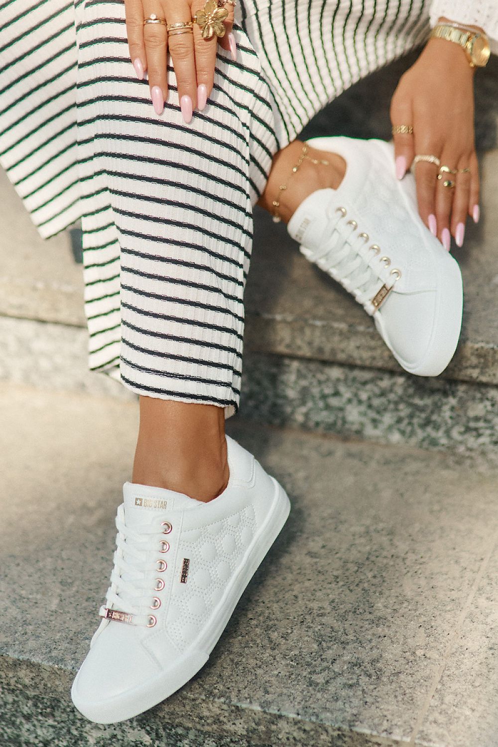   Trampki Model Big Star RR274322 White - Step in style 