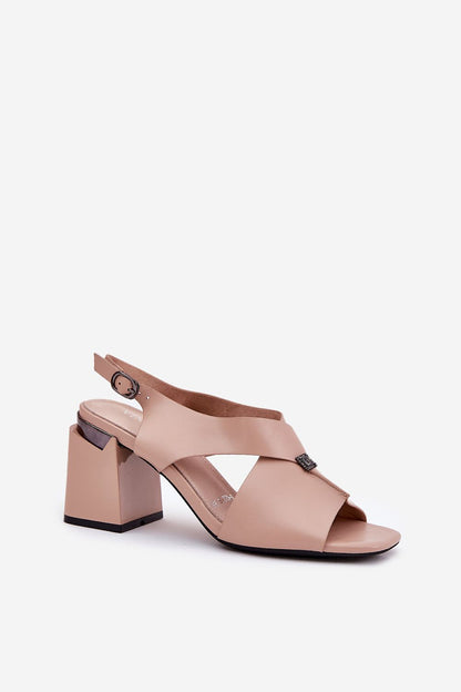  Sandały Model Vinceza 62238 Beige - Step in style 