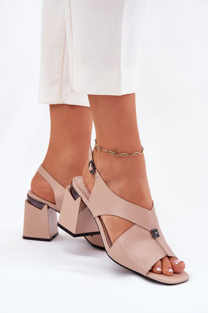  Sandały Model Vinceza 62238 Beige - Step in style 