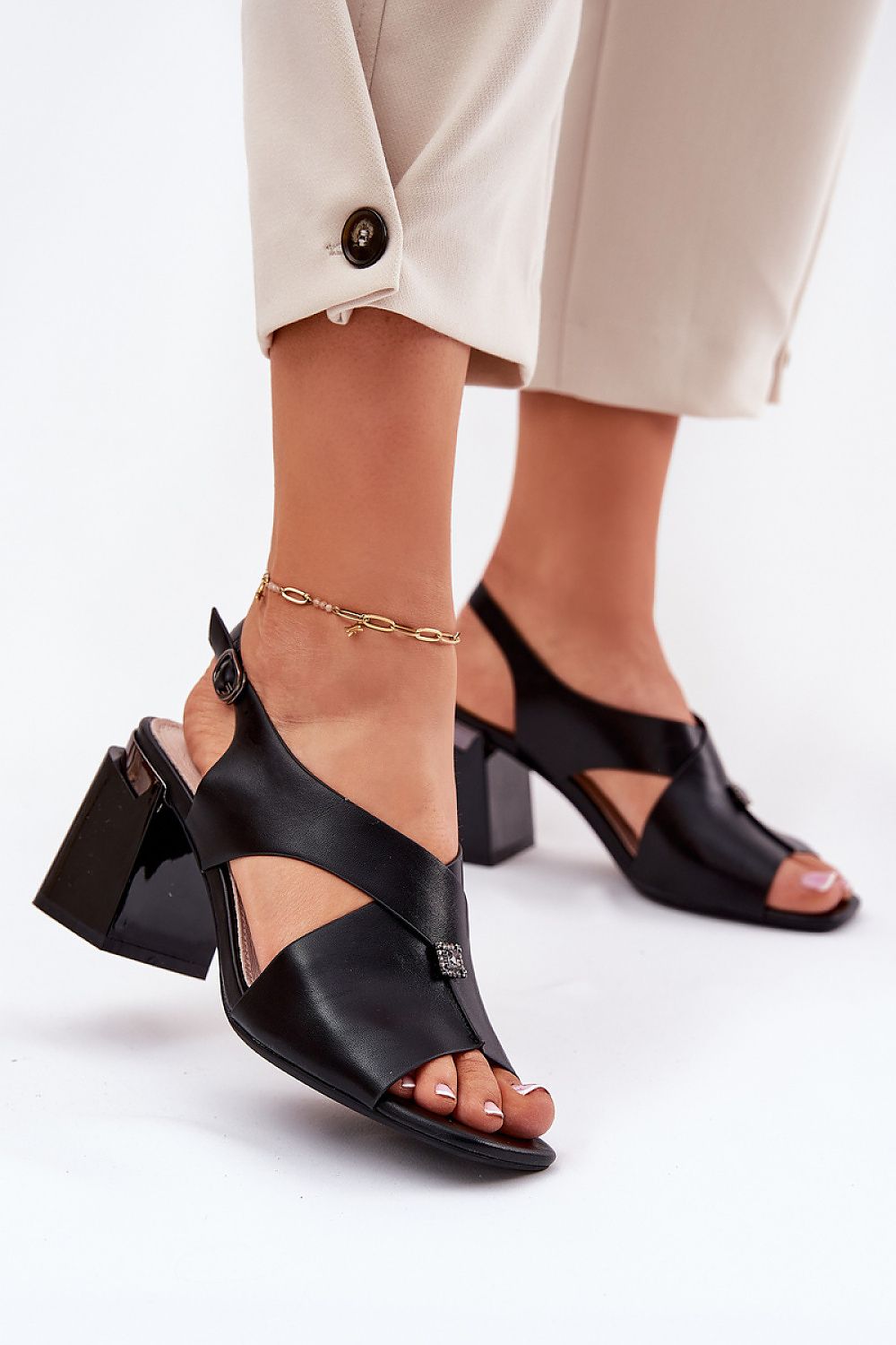  Sandały Model Vinceza 62238 Black - Step in style 