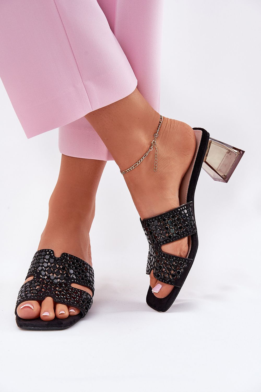  Sandał Klapki Model Vinceza 62230 Black - Step in style 