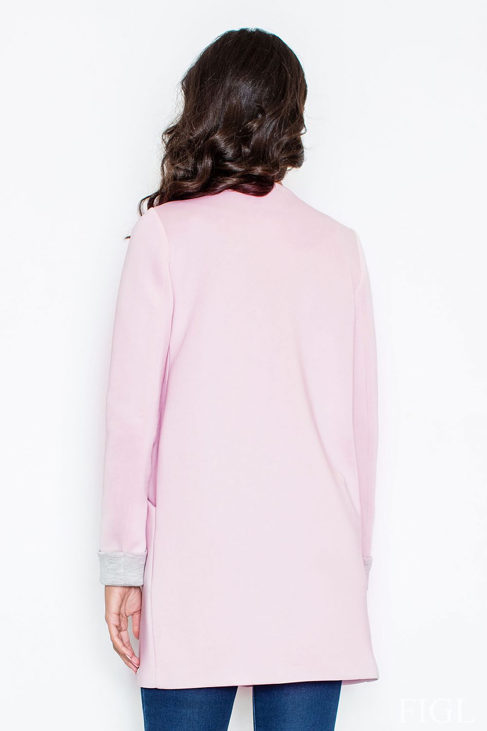   Płaszcz Damski Model M366 Light Pink - Figl 