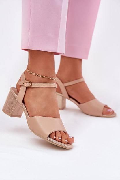  Sandały Model Vinceza 20275 Beige - Step in style 